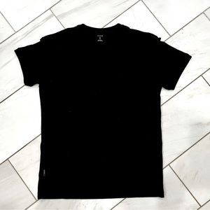 Icebreaker 100% merino wool men’s short sleeve black top, S